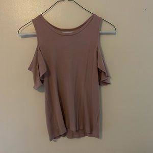 pink off the shoulder top